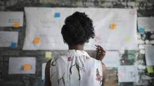 HR leader considering how she will develop her high-potential leaders